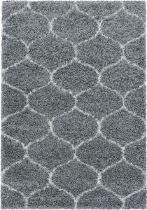 Hochflor Teppich Serena Läufer - 60x110 cm - Grau