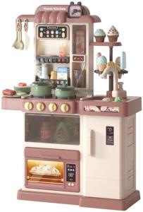 Coemo Kinderküche Jasmin Spielküche mit viel Zubehör Farbe Braun