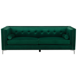 3-Sitzer Sofa Samtstoff smaragdgrün AVALDSENES