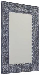 UBUD Spiegel mit Rahmen, 70x100cm, grau