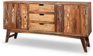 Sideboard Malm aus recyceltem Massivholz 160 x 85 cm