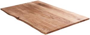 Tischplatte Baumkante Akazie Natur 120x80 cm NOAN 523700