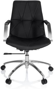 hjh OFFICE Home Office Chefsessel SARANTO Leder schwarz