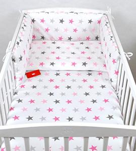 Babylux 'Sterne Rosa' Kinderbettwäsche