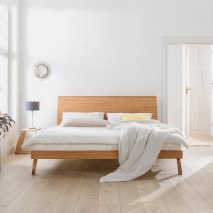 Dormiente Laria 90x210 Designbuche Massivholzbett
