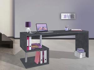 Schreibtisch >Esse Angolo< (BxHxT: 180x77,5x60 cm) in Schiefer