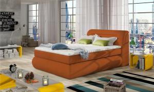 Stylefy Talassa Boxspringbett Orange 100x200 cm