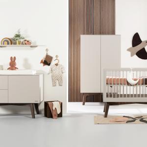 Kidsmill Sixties Babyzimmer Oatmeal / Walnuß | Bet