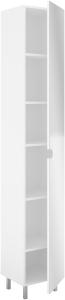 FMD Möbel - TARRAGONA 1 - Badezimmer-Schrank - melaminharzbeschichtete Spanplatte - weiß - 195,5 x 33,5 x 31,5 cm