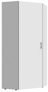 Eckschrank Multiraumkonzept in weiß, Wito Putzschrank mit 1 Tür, Mehrzweckschrank, Hauswirtschaftsra