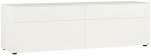 Merano Lowboard | Lack weiß 3515 Merano Lowboard Tiefe 47,1 cm & Höhe 55,5 cm 9402 - TV-Vorbereitung inkl. Kabeldurchlass 1956 - Hängebeschlag für T 47,1 cm