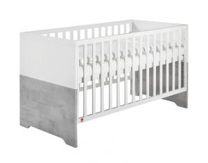 Coco Grey Kombi-Kinderbett 70x140 cm, weiß, Stone grey