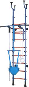 Polini Sport 'Active' Klettergerüst und Sprossenwand, Kombihalterung, blau