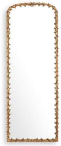 Casa Padrino Luxus Spiegel Antik Gold 92,5 x 7 x H. 245,5 cm - Mahagoni Wandspiegel - Ganzkörperspiegel - Garderobenspiegel - Luxus Kollektion