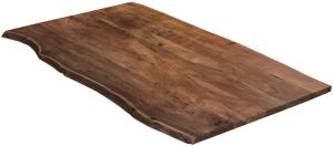 Tischplatte Baumkante Akazie Nussbaum 160 x 85 cm NOAN 523697