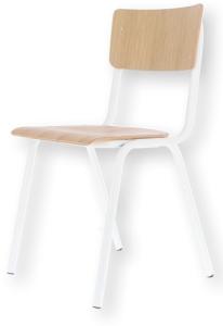 Stuhl Zero Weiß/Eiche