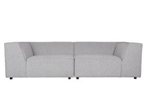 Sofa King - Hellgrau - 274x74x104cm