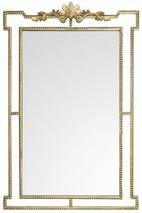 Spiegel Vintage-Stil PALATINE - Metall - B100 x H148 cm - Goldfarben
