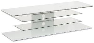 TV - Rack 7731942 Schwarzglas - Weißglas Maße 800 x 660 x 425 mm weißglas