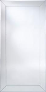 Casa Padrino Luxus Spiegel mit Aluminiumrahmen 100 x H. 200 cm - Garderobenspiegel - Wohnzimmer Spiegel - Schlafzimmer Spiegel - Luxus Qualität