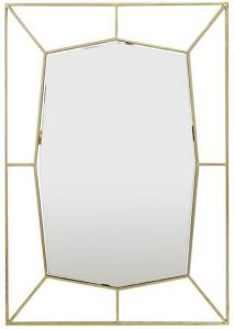 Casa Padrino Designer Wandspiegel Gold 67 x H. 100 cm - Edelstahl Spiegel - Luxus Deko Accessoires