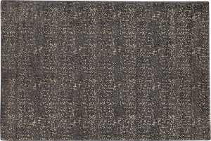 Teppich dunkelgrau-gold 160 x 230 cm abstraktes Muster ESEL