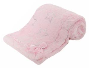 Soft Touch Deckensterne 75 x 100 cm Polyester rosa