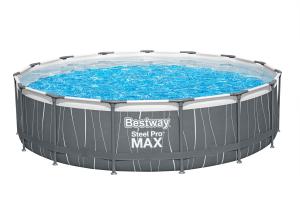 Steel Pro MAX™ Solo Pool ohne Zubehör Ø 457 x 107 cm, LED-Design, rund