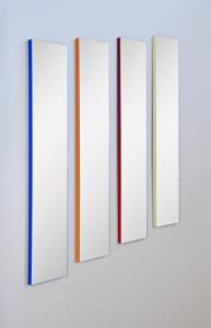 4er-Set Wandspiegel, Garderobenspiegel, bunt, ca. 112 x 25 cm