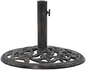 vidaXL Sonnenschirmständer Bronze 12 kg 48 cm Gusseisen 47861