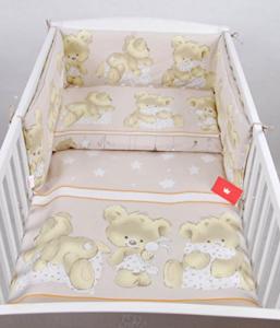 Babylux 'Bären Beige' Kinderbettwäsche 40x60/100x135 cm