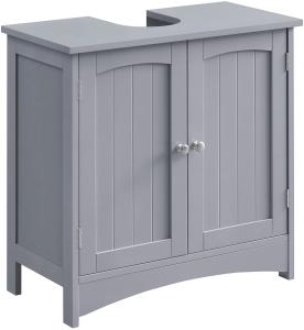 VASAGLE Waschbeckenunterschrank mit 2 Türen, verstellbare Ablage