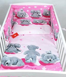 Babylux 'Rosa Bär' Kinderbettwäsche 40 x 60/100 x 135 cm