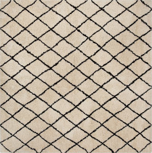 Teppich beige / schwarz 200 x 200 cm MIDYAT