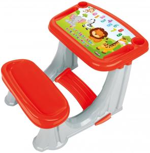 Pilsan Kinderschulbank 03364 mit Schreibtisch, Sitzgruppe bis 50 kg, ab 3 Jahren rot
