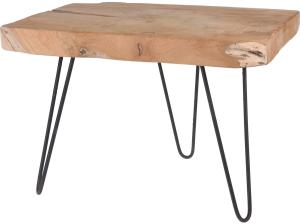 Holztisch mit schwarzen Beinen, 50 x 40 x 37 cm