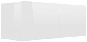 vidaXL TV-Schrank Hochglanz-Weiß 80 x 30 x 30 cm Spanplatte