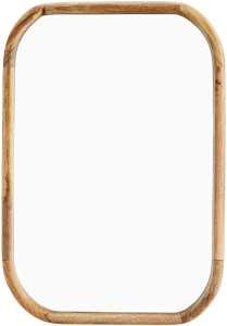 Eleganter Spiegel mit Rahmen aus Holz in Braun