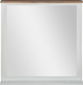 Wandspiegel Natur/Weiß 80x76 cm aus massivem Mangoholz WOMO-Design