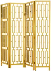 Casa Padrino Designer Edelstahl Raumteiler Gold 200 x H. 225 cm - Limited Edition
