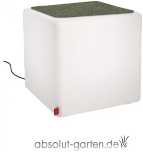 Beistelltisch Cube Outdoor (Sitzkissen - anthrazit)