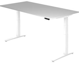 'XBHM2E' Sitz-Steh-Schreibtisch elektrisch 200x100cm Grau/Weiß