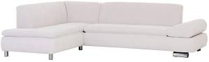 Ecksofa links mit Sofa 2,5-Sitzer rechts PALM BAY-23 Veloursstoff Farbe creme Sitzhärte weich B: cm T: cm H: 76cm