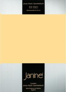 Janine 5002 Elastic-Jersey-Spannbetttuch 23 vanille 140x200-160x220