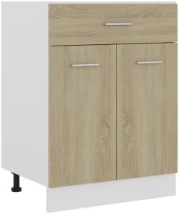 Schubunterschrank Sonoma-Eiche 60x46x81,5 cm Holzwerkstoff