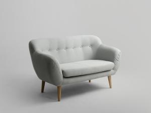 2-Sitzer Sofa 'Marget', hellgrau