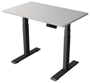 Kerkmann Schreibtisch Steh und Sitztisch MOVE 2 (B) 100 x (T) 60 cm lichtgrau