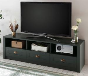 TV-Lowboard Forres in grün Landhaus 158 x 47 cm