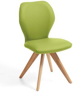 Niehoff Sitzmöbel Colorado Trend-Line Design-Stuhl Gestell Wildeiche - Leder Napoli apple
