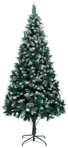 vidaXL Künstlicher Weihnachtsbaum mit Zapfen und Schnee 240 cm